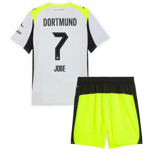 Borussia Dortmund Jobe Bellingham #7 Replica Away Stadium Kit for Kids 2025-26 Short Sleeve (+ pants) Borussia Dortmund Jobe Bellingham #7 Replica Away Stadium Kit for Kids 2025-26 Short Sleeve (+ pants)